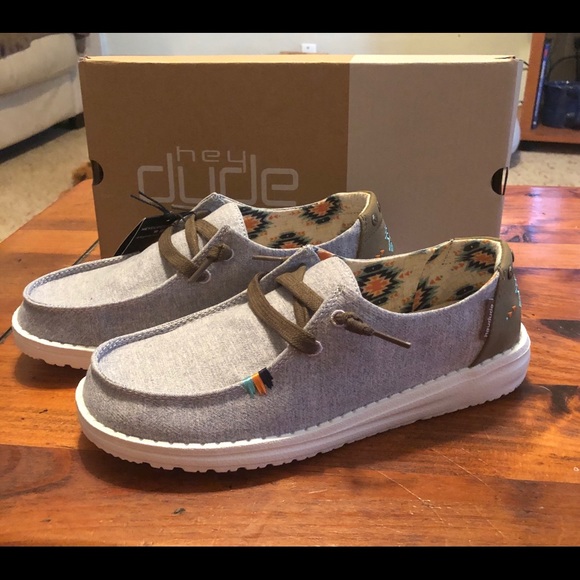 Hey Dude | Shoes | Nwt Hey Dude Wendy Rodeo Blue Aztec Size 7 | Poshmark